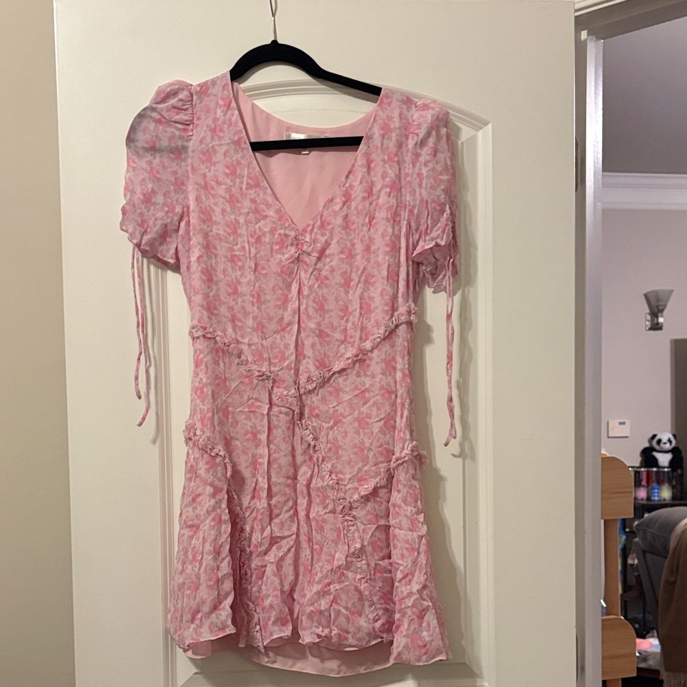 LoveShackFancy Blush Pink Floral Dress
